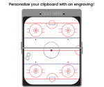 Silver Hockey Clipboard